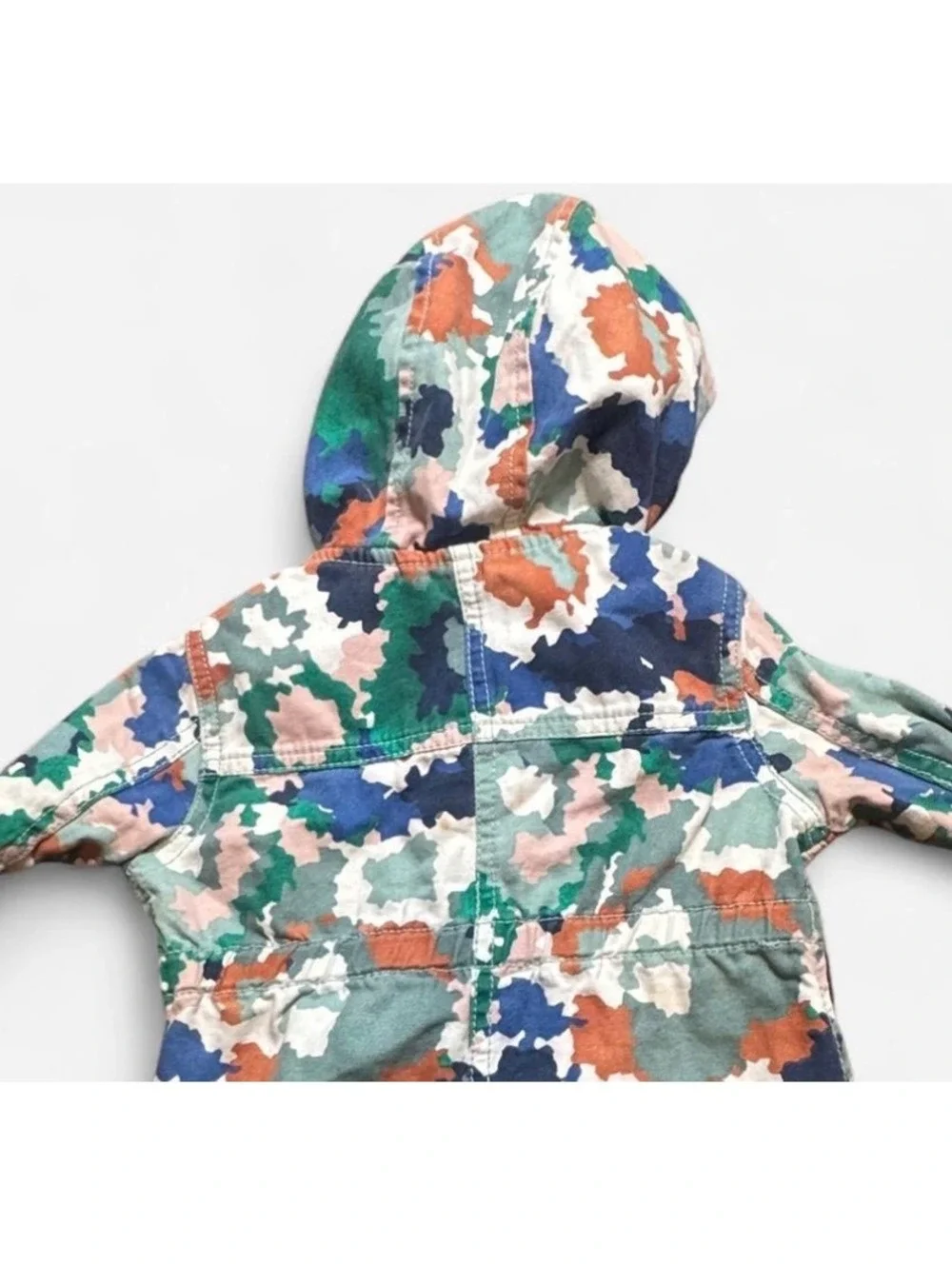 Gymboree watercolor camo hooded utility jacket 2015